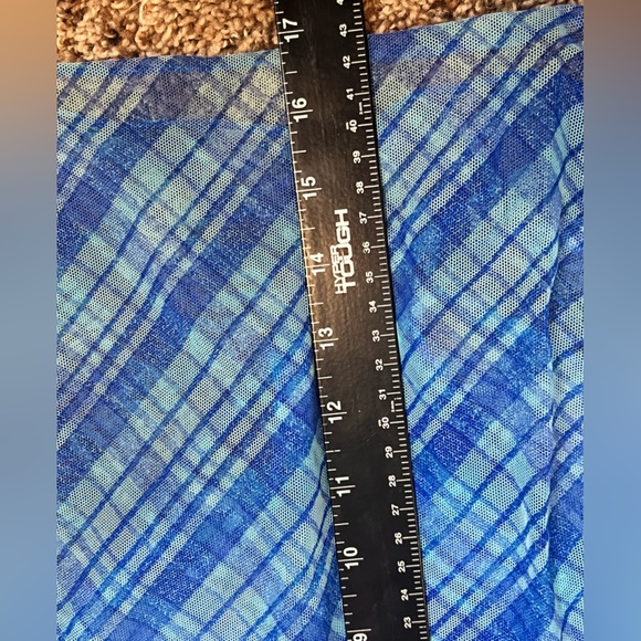 Krista Swimsuit Blue Plaid 3PC Size 14 Medium - Picture 8 of 9